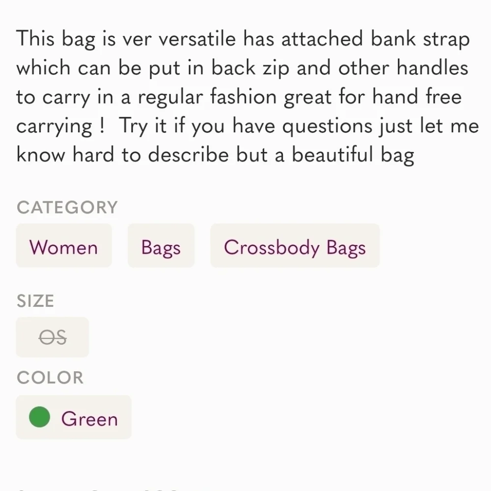Esprit sleek crossbody